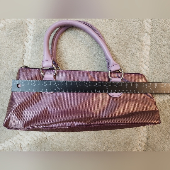 Insulated Purple Pink Wine Bottle Tote Bag Purse - Picture 10 of 14